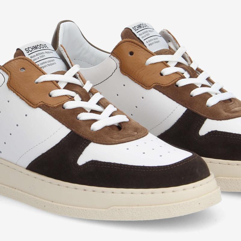 ORDER SNEAKER M - NAPPA/SUEDE/SDE - BLANC/MARRON